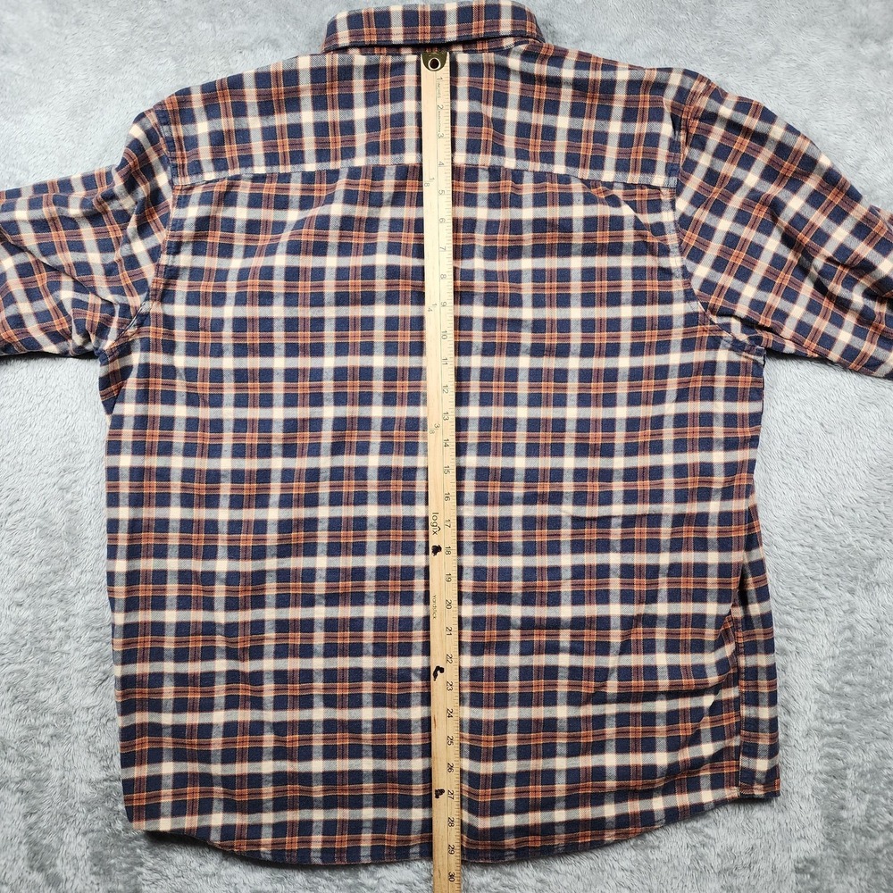 Patagonia Fjord Shirt Mens XL Blue Plaid Organic Cotton Flannel Long Sleeve - Picture 9 of 11